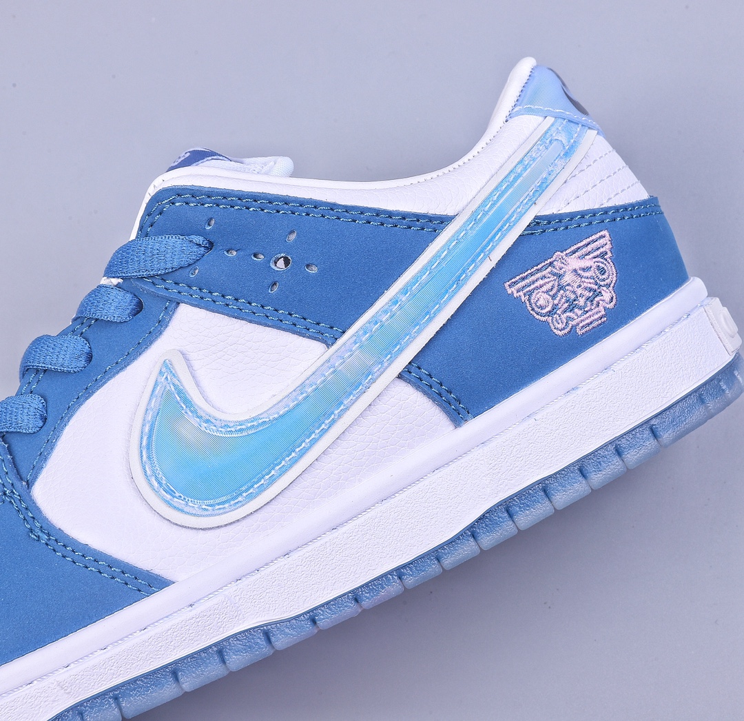 210 联名款 Born x Raised x Nike Dunk SB low ”Release Date” 蓝白色 FN7819-400