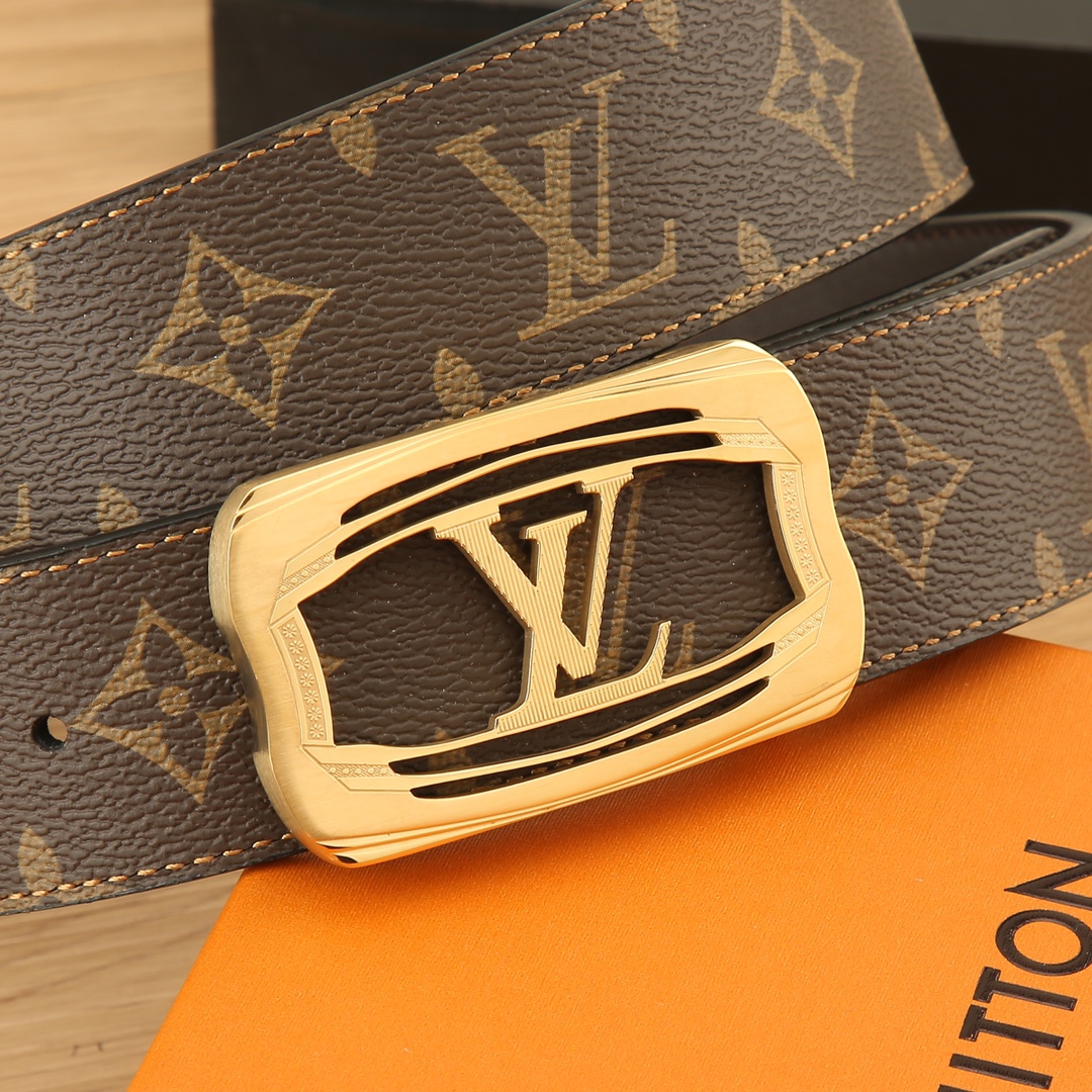 LV路易威登3.8宽精品不锈钢钢扣搭