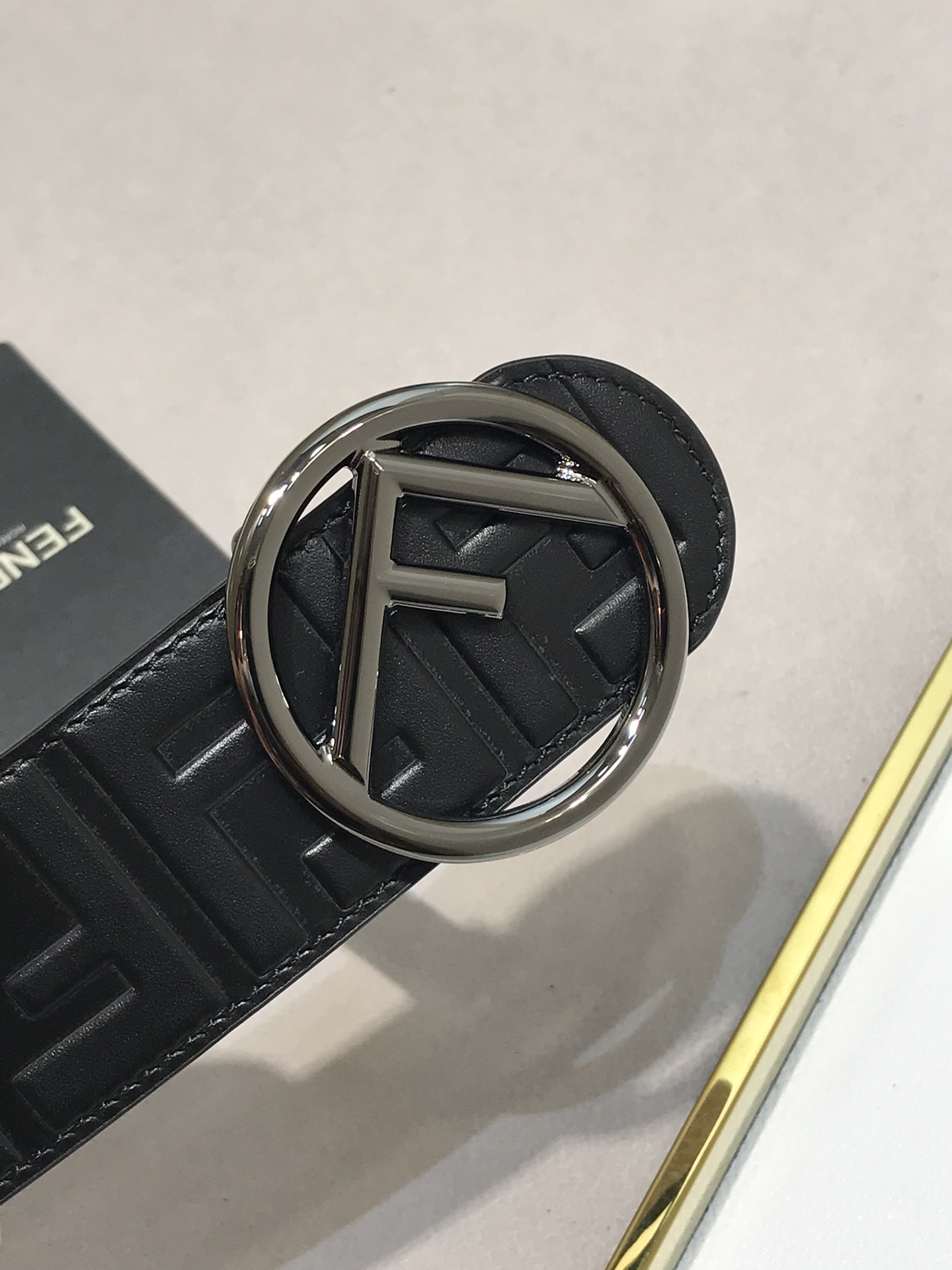 配送专柜包新款FD宽40MM标志造型