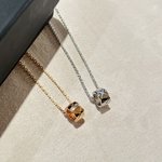 Chanel Jewelry Necklaces & Pendants Platinum Rose Gold White 925 Silver