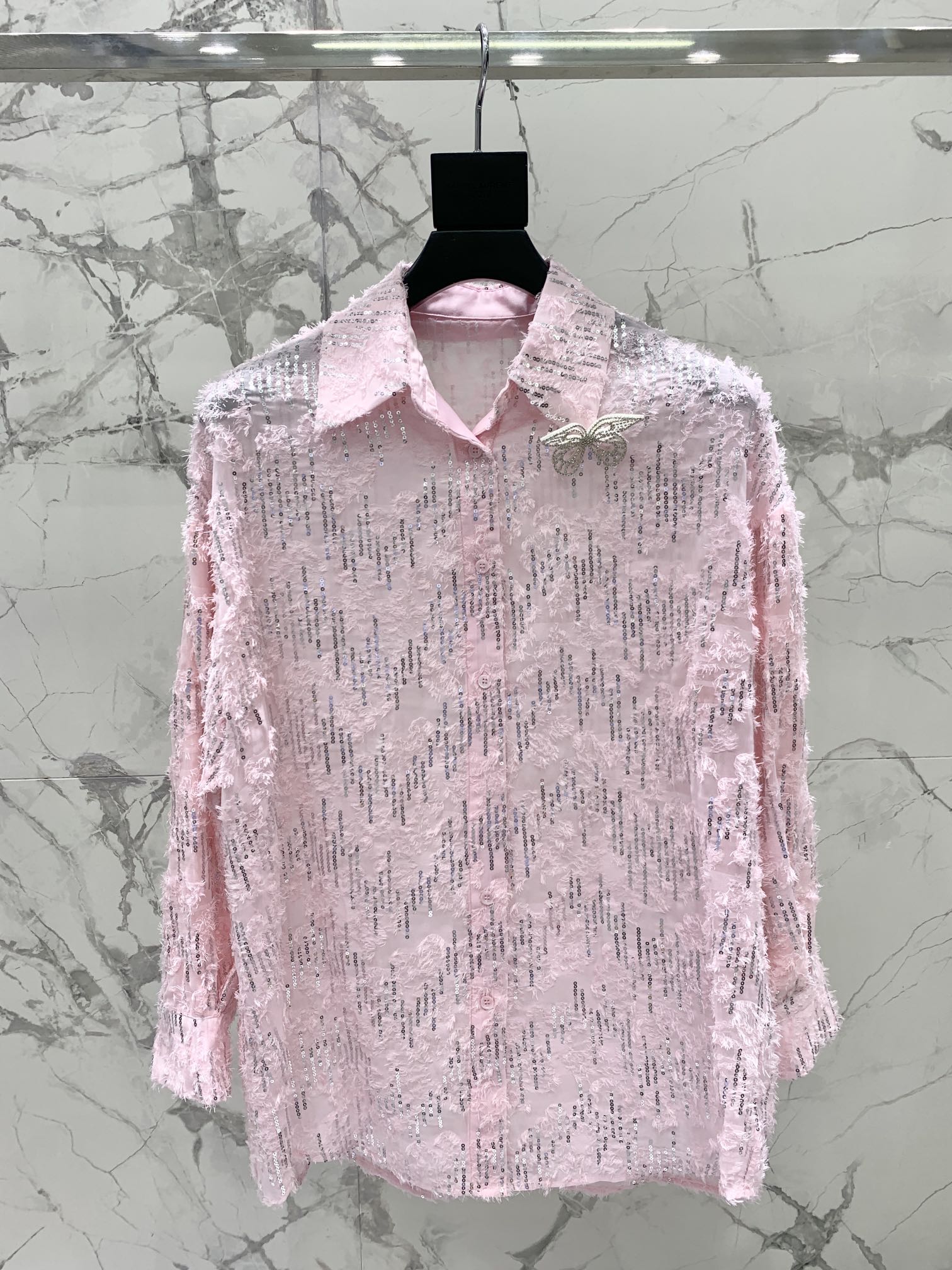 NO:852731,*Saint Family Sequin Meteor Shower, loose fit, paired with loose shorts, casual and fashionable, made of Tencel natural fabric, advanced and versatile, size SML, number BM, saint laurent-clothing, saint laurent, shorts,19860909* 圣家亮片流星雨 宽松版型 搭配宽松版短裤 休闲 时尚 采用天丝天然面料 高级百搭 码数SML 编号BM,圣罗兰-服装,saint laurent,shorts,,Women's clothing