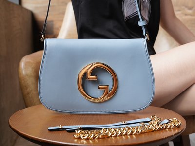 Gucci Blondie Luxury
 Handbags Crossbody & Shoulder Bags Blue Light Vintage