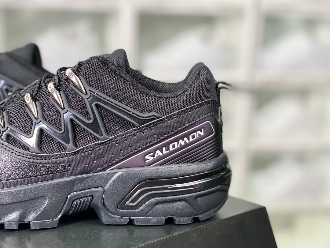 Salomon ACS+OG ”Black/White” OG series low-top sports shoes ”Mesh black silver white” 472366