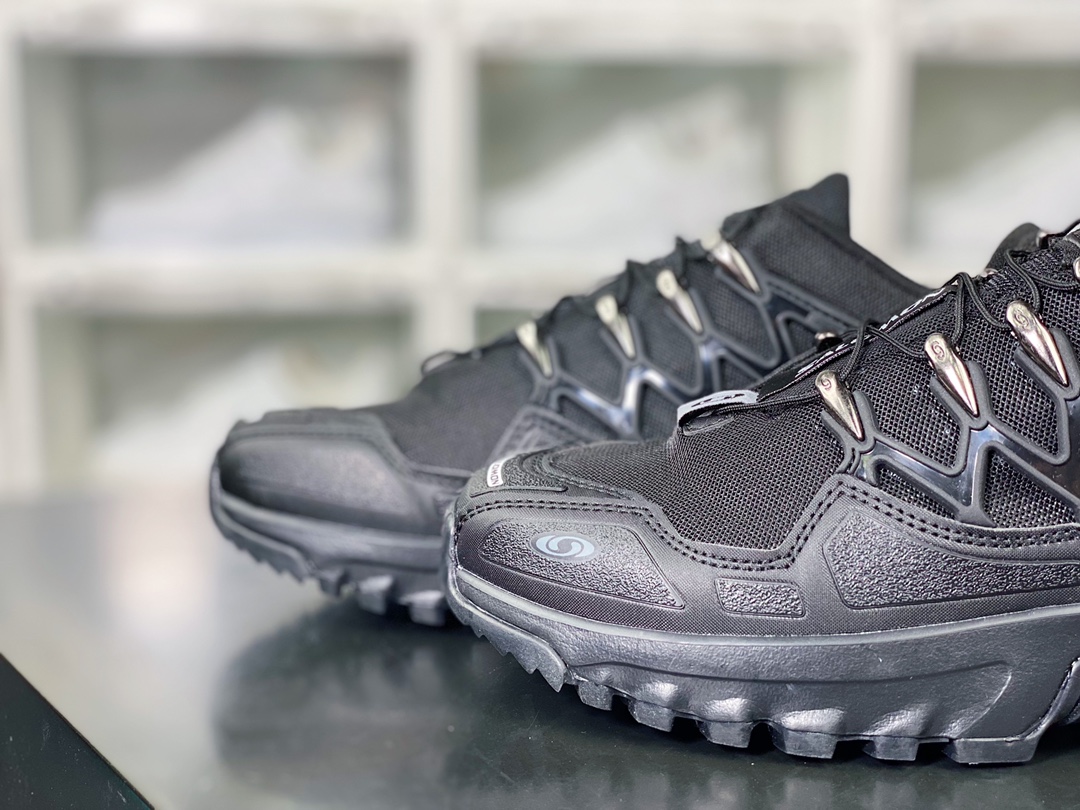 Salomon ACS+OG ”Black/White” OG series low-top sports shoes ”Mesh black silver white” 472366