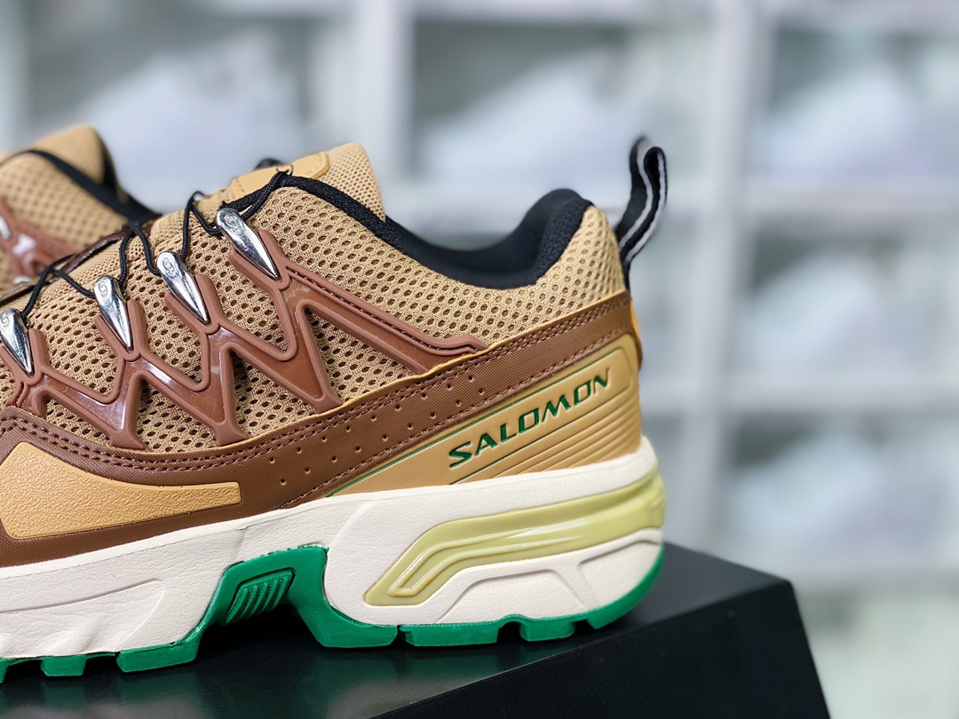 Salomon ACS+OG ”Brown/Green” OG series low-top sports shoes ”Mesh brown yellow green” 471347