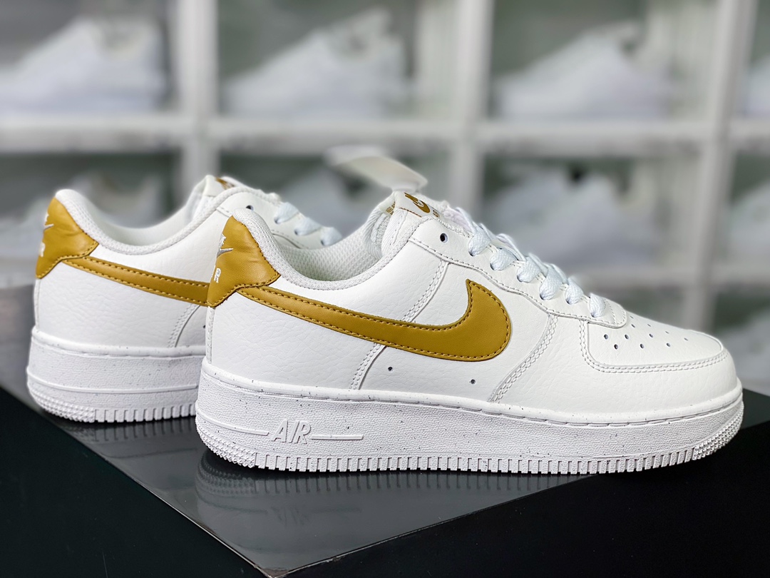200  Wmns Air Force 1’07 Low Next Nature”Bronzine”空军一号板鞋“皮革米白古铜棕钩子”DV3808-101