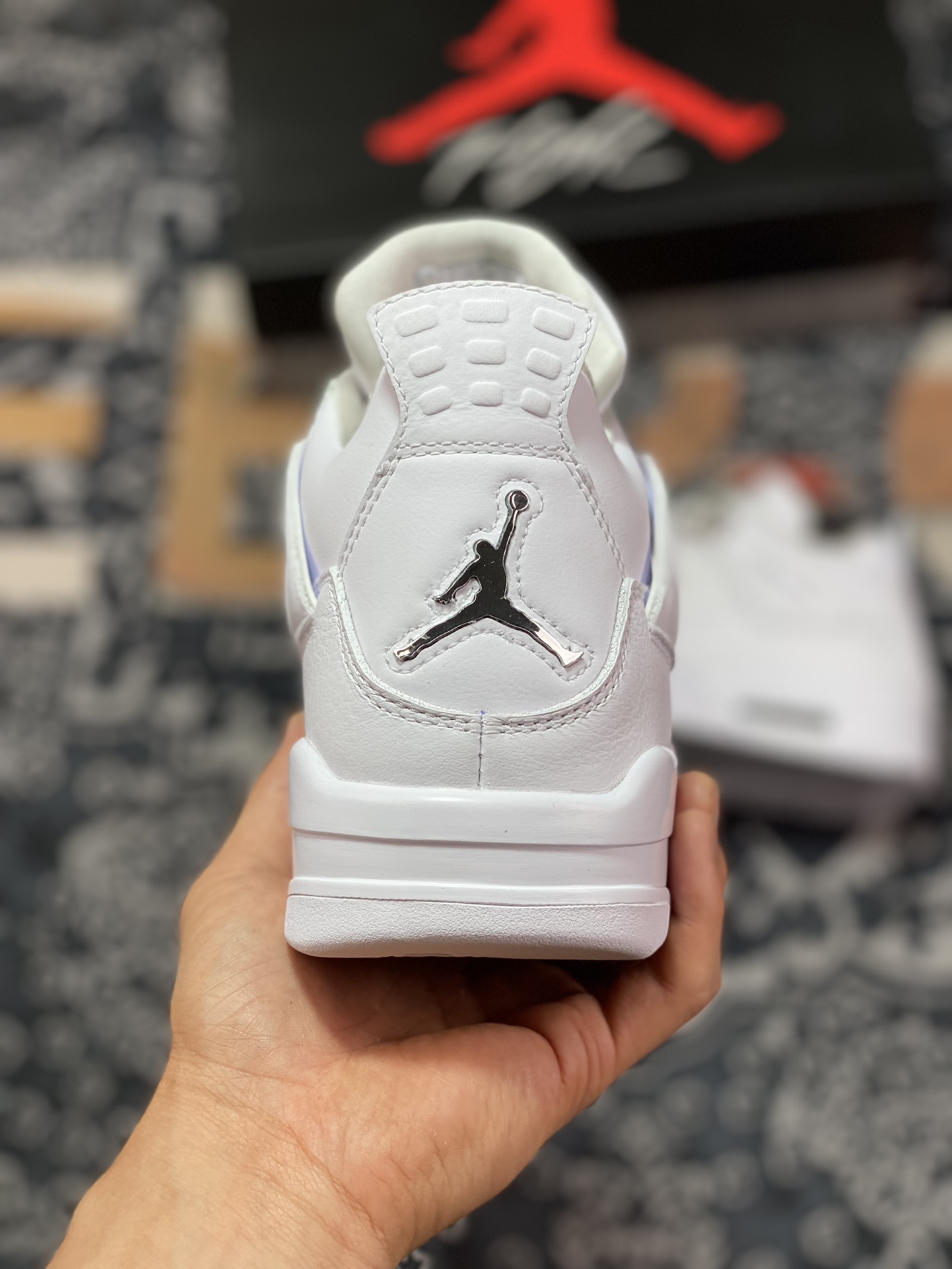 460  Air Jordan 4 Retro pure money 银扣 308497-100