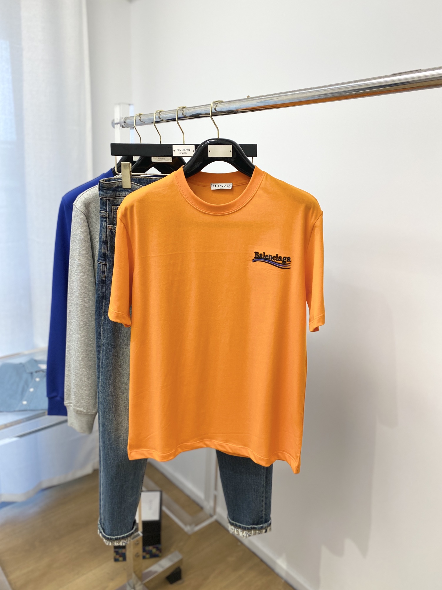 Balenciaga Clothing T-Shirt Spring Collection Fashion Short Sleeve