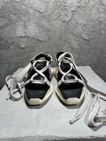 Rick Owens Shoes Sandals Calfskin Cotton Cowhide
