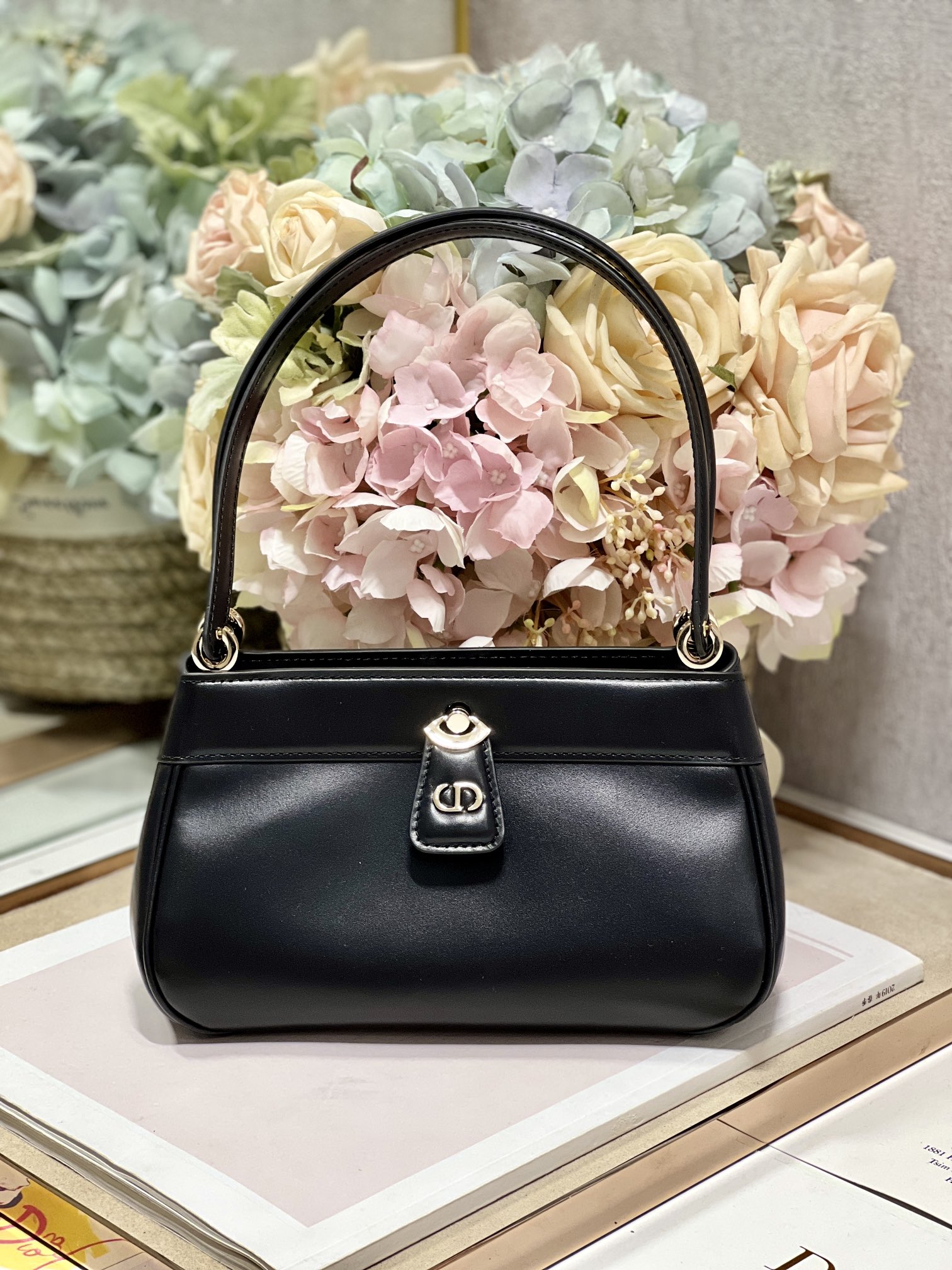 Dior Bags Handbags Replica US
 Black Calfskin Cowhide Spring/Summer Collection Vintage
