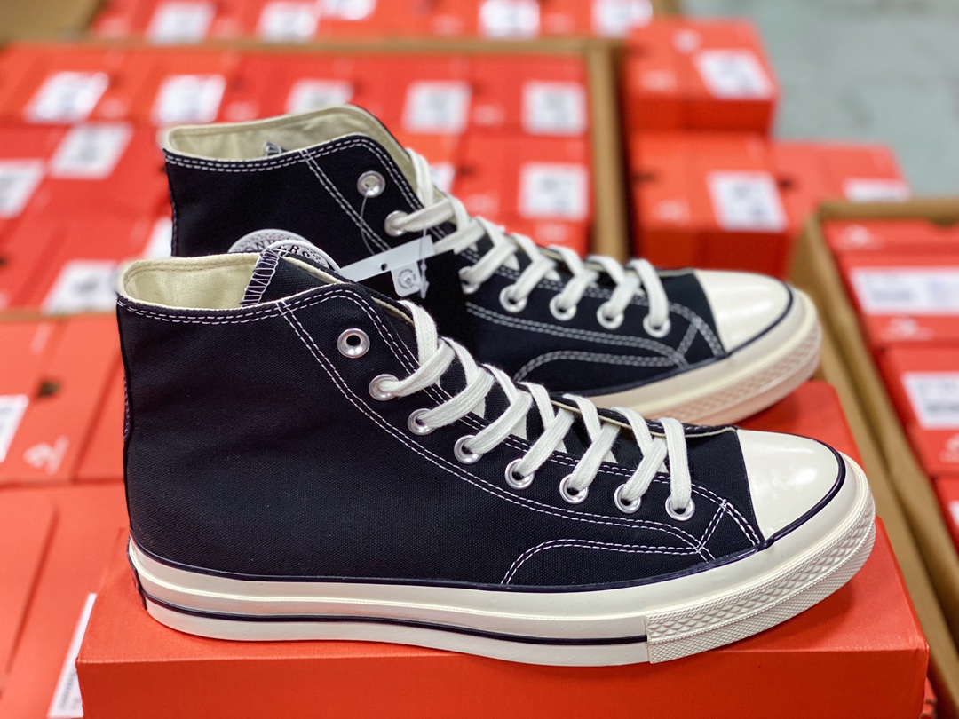 Converse Chuck Taylor All Star 1970s High ”Deep Sea Blue/White” retro three-star high-top sneakers