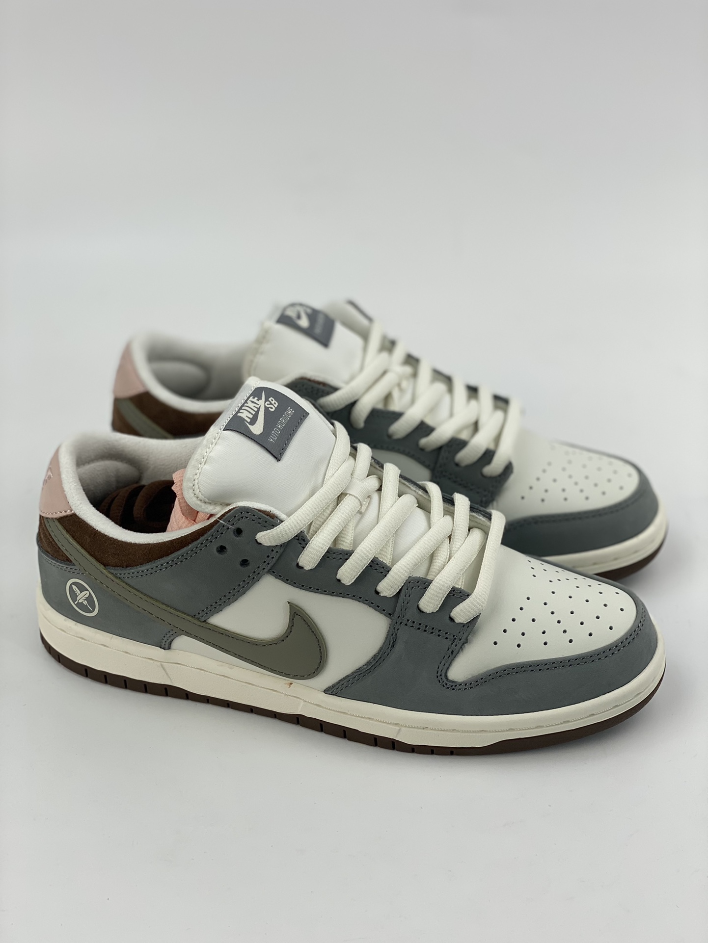 Nike Dunk Low Yuto Horigome joint gray and white feathers FQ1180-001