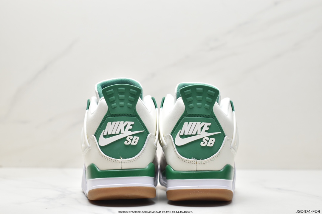 180 耐克Nike SB x Air Jordan 4 Retro SP"Pine Green"迈克尔·乔丹AJ4代篮球鞋“联名白绿松石绿”DR5415-103