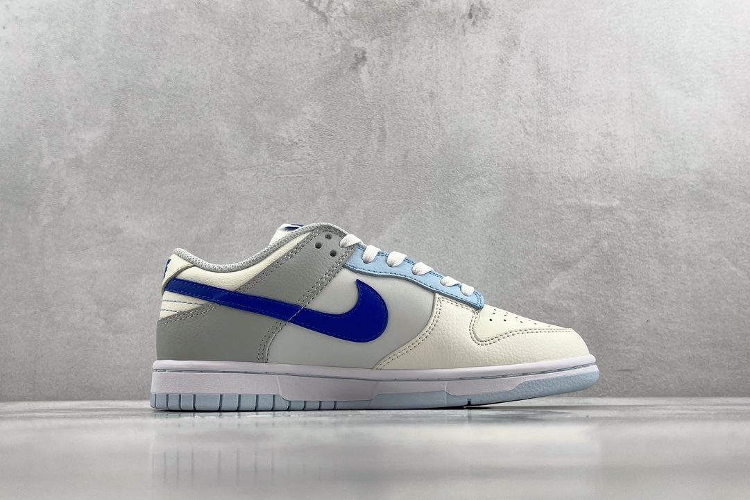 200 Nike Dunk Low lvory Hyper Royal GS 海盐蓝 FB1843-141