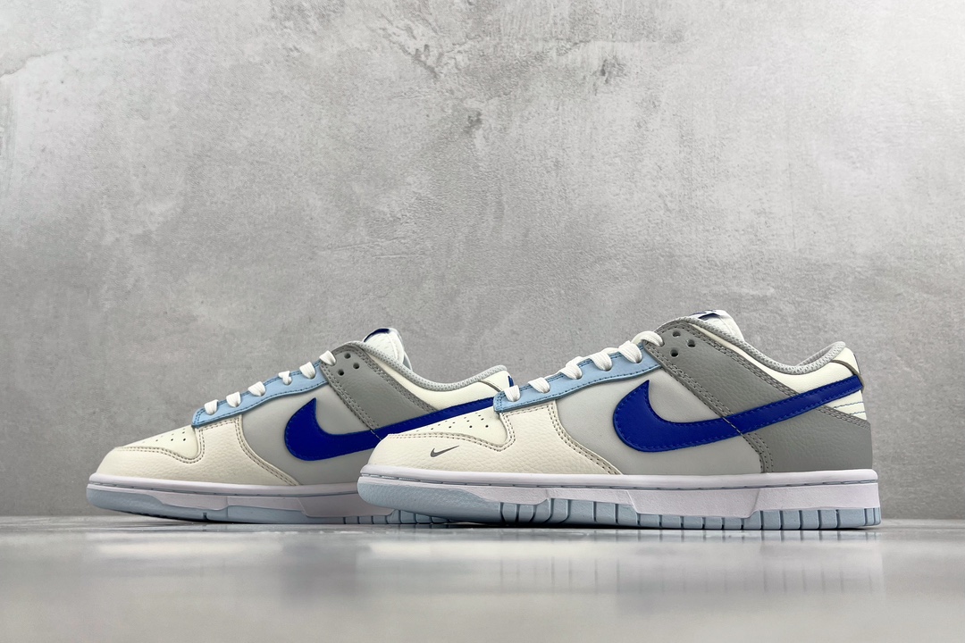 200 Nike Dunk Low lvory Hyper Royal GS 海盐蓝 FB1843-141
