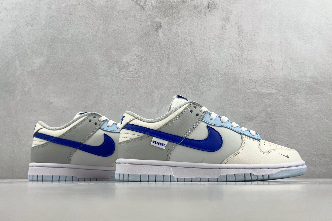 200 Nike Dunk Low lvory Hyper Royal GS 海盐蓝 FB1843-141