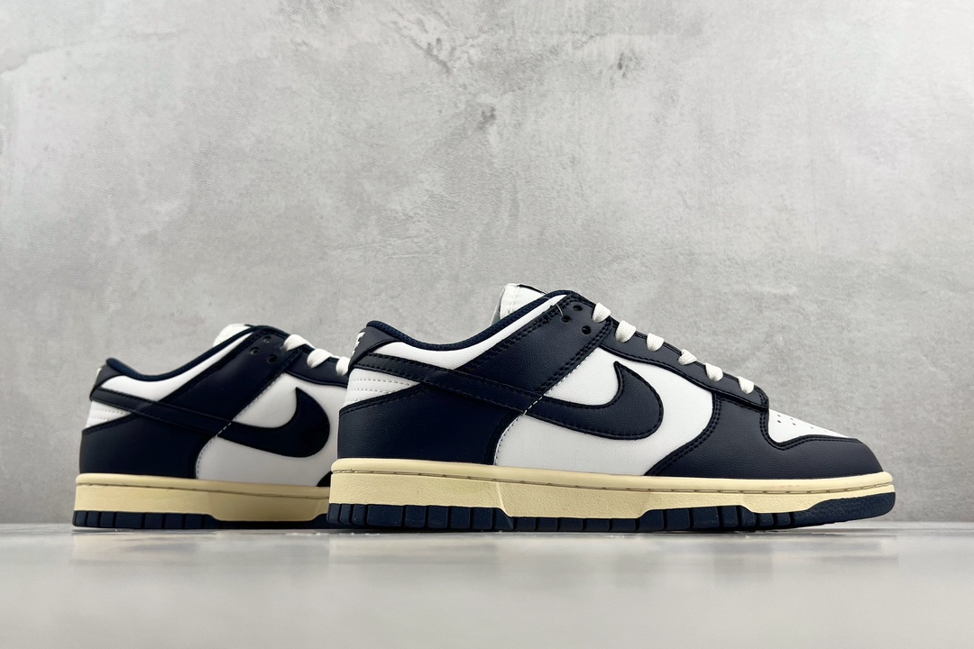 200 Nike Dunk Low “Micinight Navy and White”海军蓝 DD1503-115