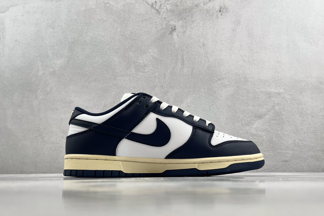 200 Nike Dunk Low “Micinight Navy and White”海军蓝 DD1503-115