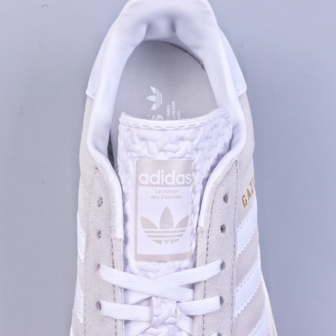 Adidas Originals Gazelle Bold gray and white thick-soled non-slip casual sneakers HQ6893