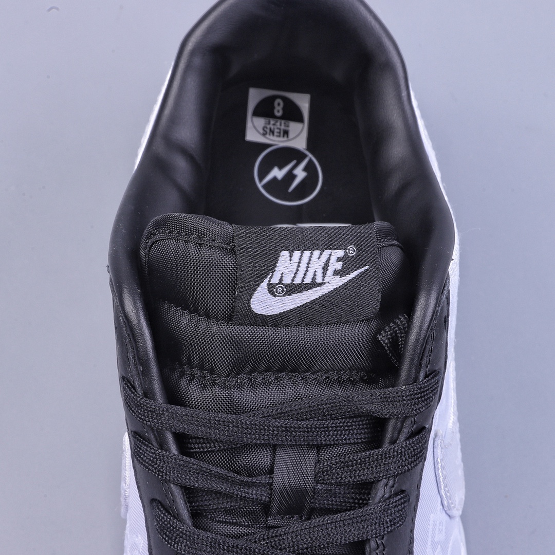 360 YH Fragment Design x CLOT x Nike Dunk Low 三方联名闪电白丝绸 FN0315-110