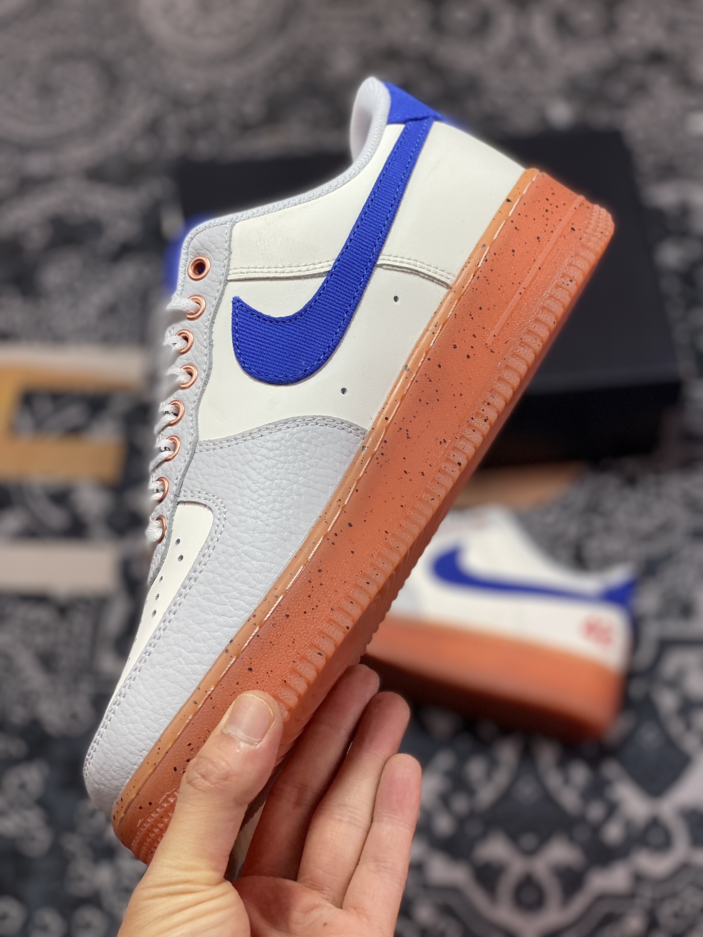 200 Nike Air Force 1’07 Low"SJackie Robinson"空军一号板鞋“皮革米白灰宝蓝红42球衣”FN1868-100