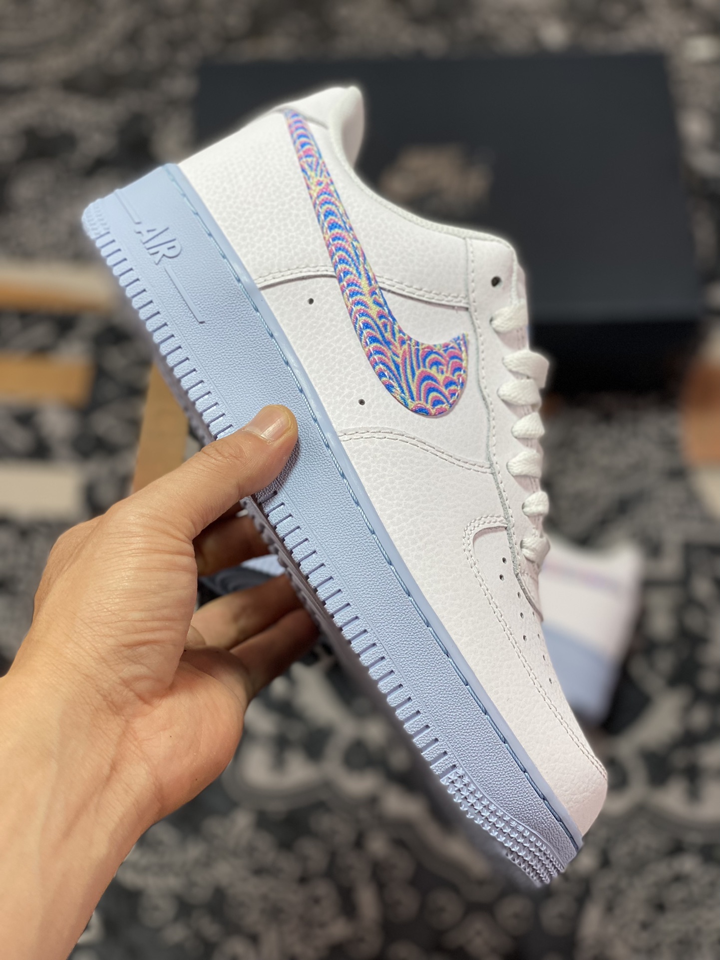 200 Nike Wmns Air Force 1 Low"White/Red"空军一号经典低帮板鞋“皮革白氢蓝”CZ0377-100