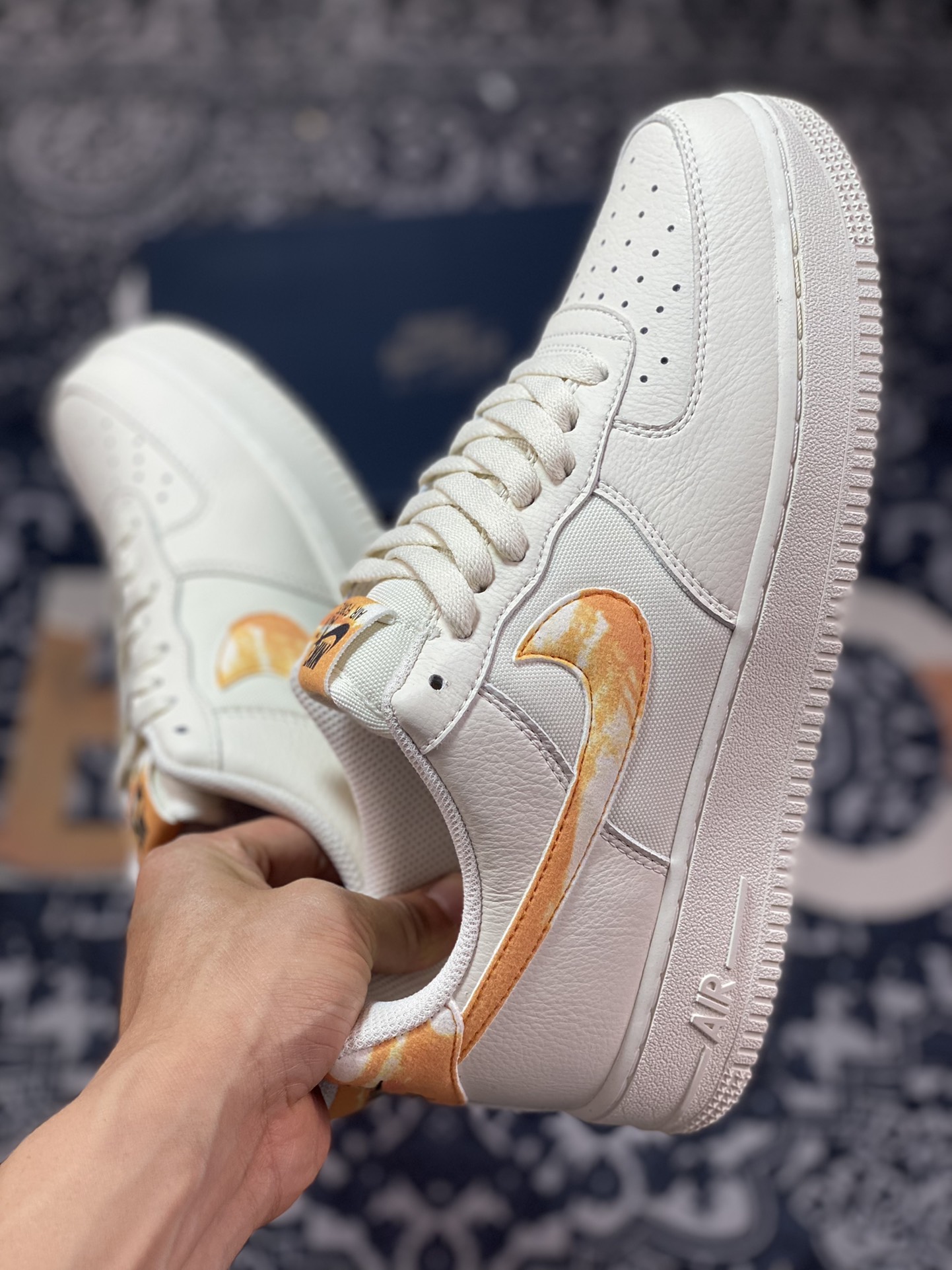 200 Nike Air Force 1’07 Low"Orange Streak"空军一号板鞋“奶白橙刷漆条纹”FN3419-100