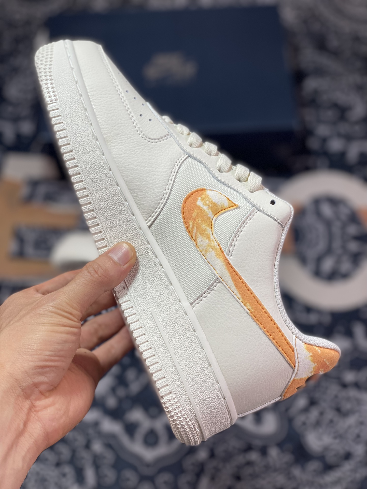 200 Nike Air Force 1’07 Low"Orange Streak"空军一号板鞋“奶白橙刷漆条纹”FN3419-100