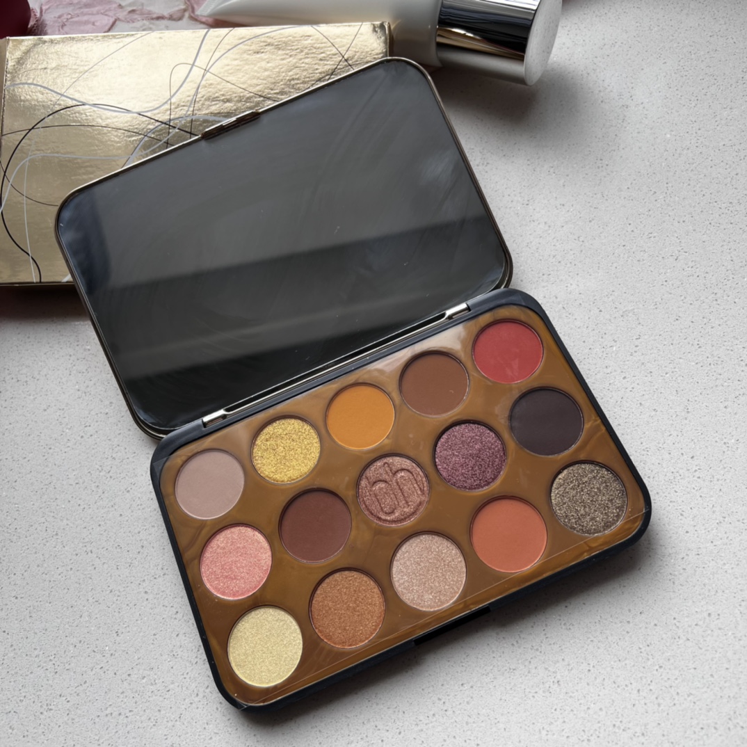 BH Cosmetics 15-Color Eyeshadow Palette – Gilded / Rose - Comprehensive 5