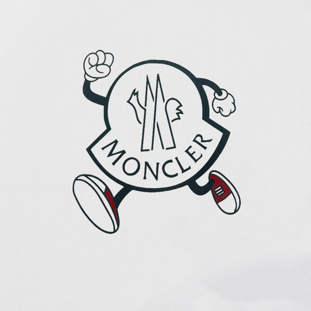 170 - MONCLER/蒙口卡通LOGO奔跑休闲短袖 T恤