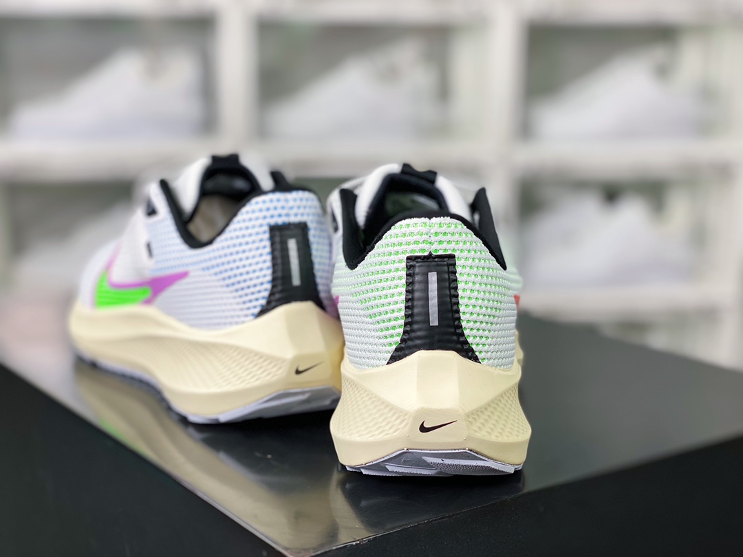 Air Zoom Pegasus 40 Wide ”White/Color” 40th Generation Super Jogging Shoes ”Netting White and Black Color Mandarin Duck Hook” FJ1051-100