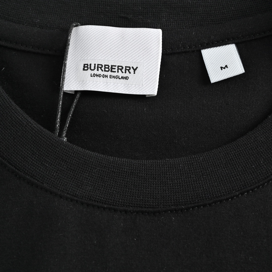 Burberry/巴宝莉 侧边格纹拼接短袖