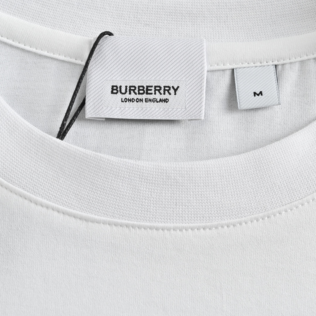 Burberry/巴宝莉 侧边格纹拼接短袖