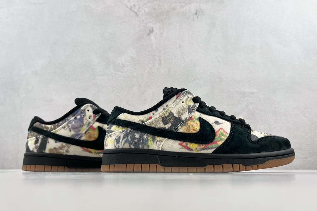 220 Supreme x Nike SB Dunk Low”Rammellzee” 联名 黑彩 FD8778-001