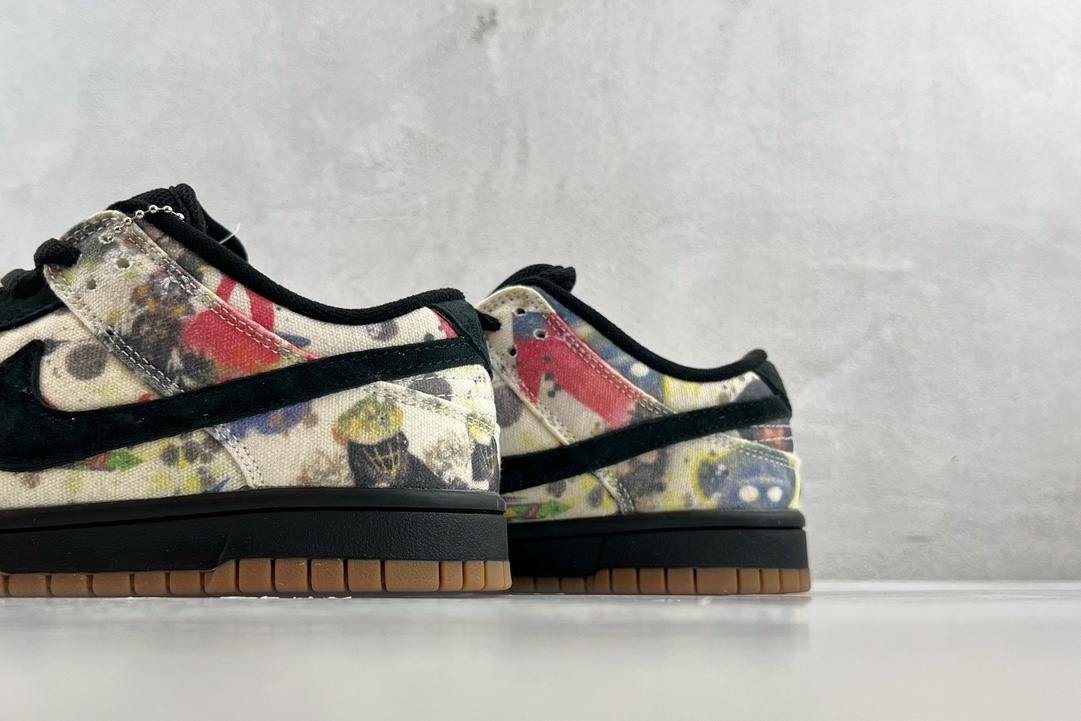 220 Supreme x Nike SB Dunk Low”Rammellzee” 联名 黑彩 FD8778-001