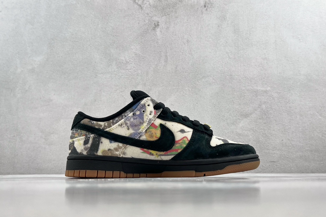 220 Supreme x Nike SB Dunk Low”Rammellzee” 联名 黑彩 FD8778-001