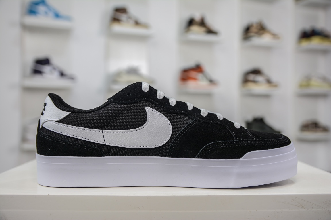 E NIKE SB Zoom Pogo Plus Black and White Canvas DV9114-168