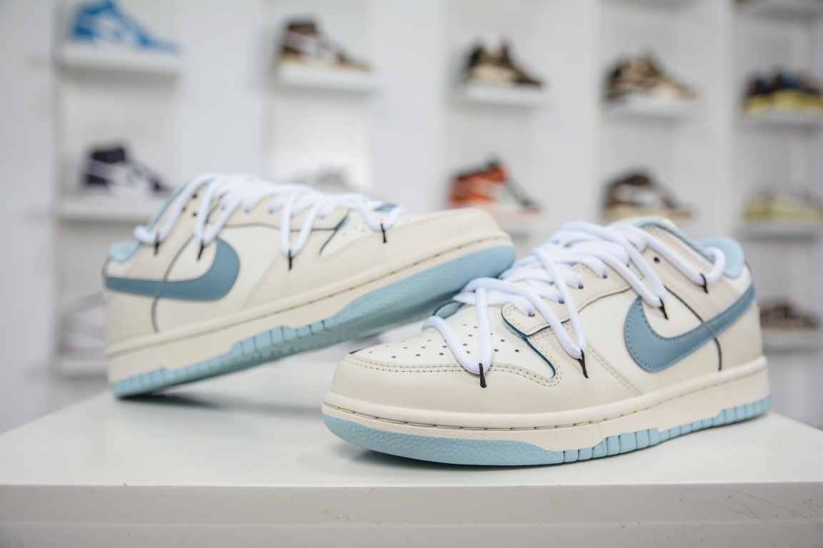 R Nike Dunk Low Sea Salt Milk Ice Milk Blue DD1503-123