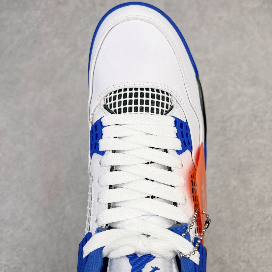 图片[4]-＃PB版 福利特价 Air Jordan AJ4 Retro 耗时半年巨作 全套原纸板楦头开发 调试30余版 确保原汁原味完美呈现四代版型 一比一鞋头弧度高度趴度鞋身弧度 此版本只针对中端市场 皮料材质有所更替 其他数据细节工艺流程均保持公司一致 细节品控鞋型随意秒杀市面3XX 4XX 原厂TPU网格鞋带扣 正确内里网布 菱角分明不变形无多余毛边 柔软性质感一致于原鞋 原厂织唛标 原厂飞人电绣工艺 独家绑鞋带手法 印刷中底布 四线拉帮 米色美纹纸贴合固定 进口港宝加持 后跟自然饱满 全鞋荧光划线卡点 追求极致完美 每一双都是工艺品 多重QC质检 超越公司货的品控标准 实实在在的免检产品 尺码：40 40.5 41 42 42.5 43 44 44.5 45 46 47.5-选品中心