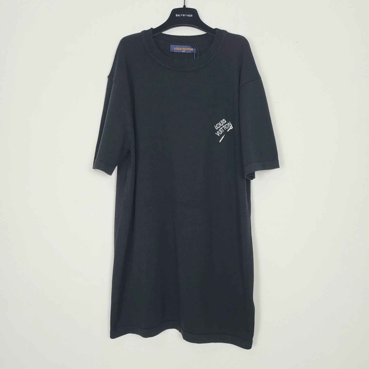 루이비통 로고 자수 코튼 니트 776 Louis Vuitton T Shirt