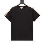 Gucci Clothing T-Shirt Brand Designer Replica
 Apricot Color Beige Black Printing Unisex Cotton Knitting Summer Collection Vintage