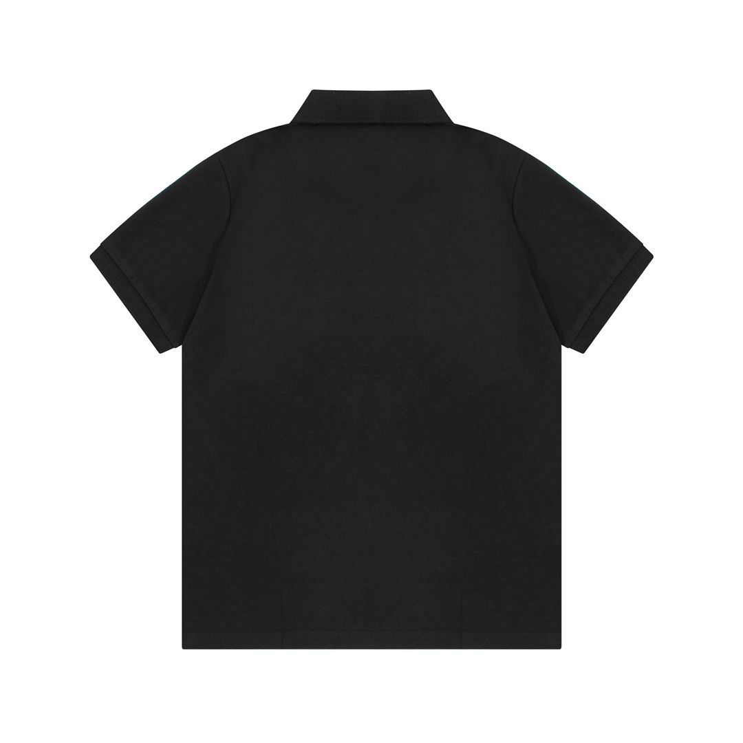 Louis Vuitton Inspired 1980s Upgrade Polo Shirt in Black, Custom Fabric, Unisex Sizes - 图片 9