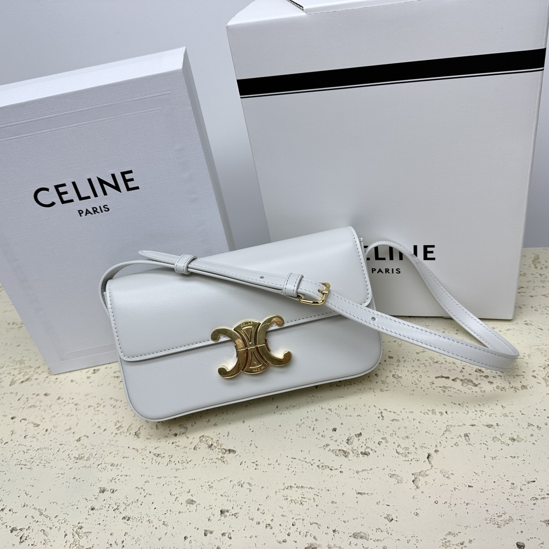 Original leather 🔥Arch de Triomphe underarm bag is elegant, gentle and elegant ~ The rectangular outline is full of retro feel 💛 Whatever you wear with this bag, it has a high-end style ~ Full steel metal texture lock buckle inner flat pocket adjustable leather shoulder Model 194143 Size 20x10x4cm