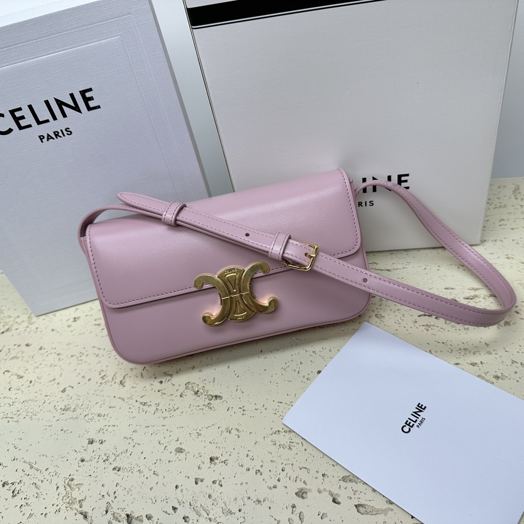 Original leather 🔥Arch de Triomphe underarm bag is elegant, gentle and elegant ~ The rectangular outline is full of retro feel 💛 Whatever you wear with this bag, it has a high-end style ~ Full steel metal texture lock buckle inner flat pocket adjustable leather shoulder Model 194143 Size 20x10x4cm