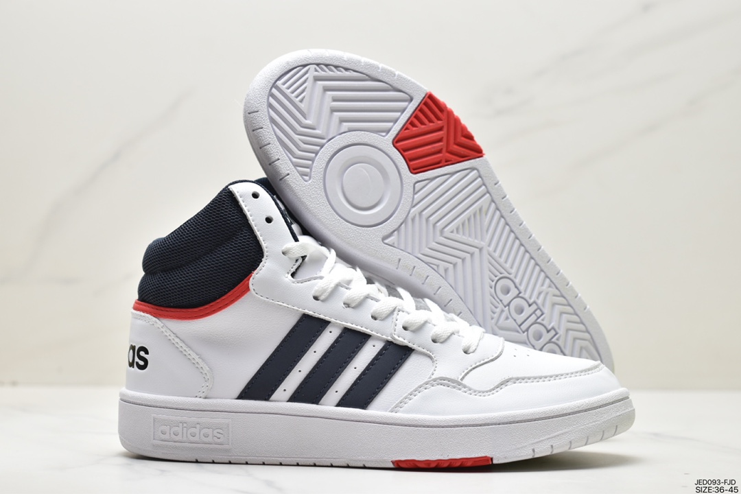 adidas HOOPS 3.0 all-match single item tennis sports casual high-top sneakers GF3020