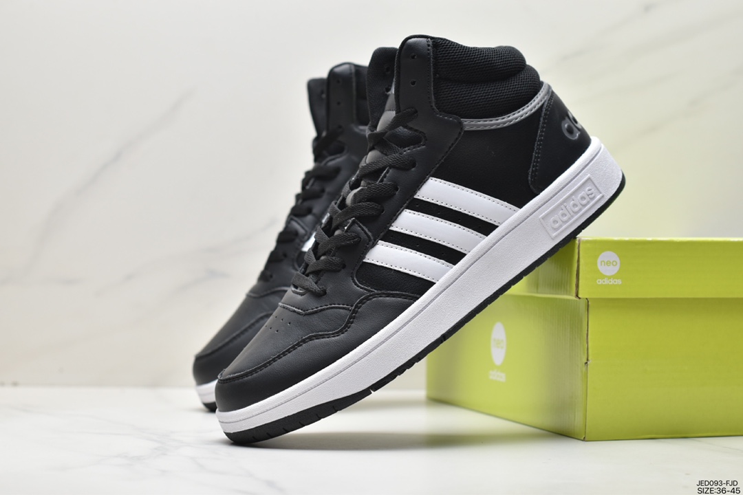 adidas HOOPS 3.0 all-match single item tennis sports casual high-top sneakers GF3020