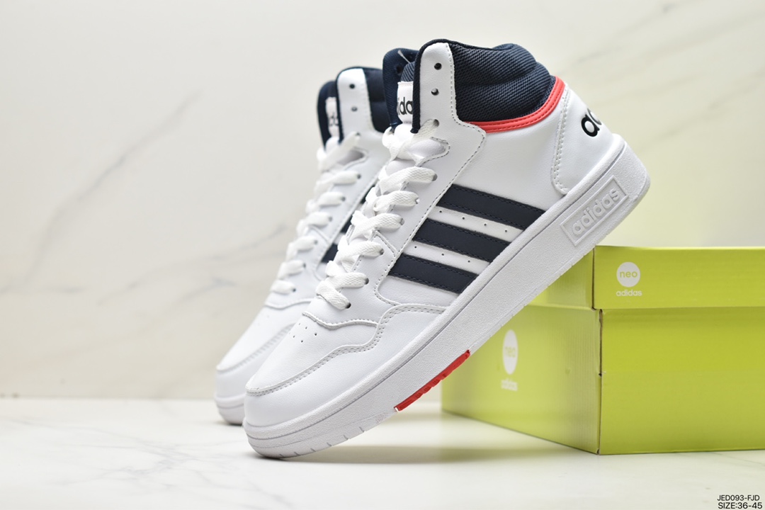 adidas HOOPS 3.0 all-match single item tennis sports casual high-top sneakers GF3020