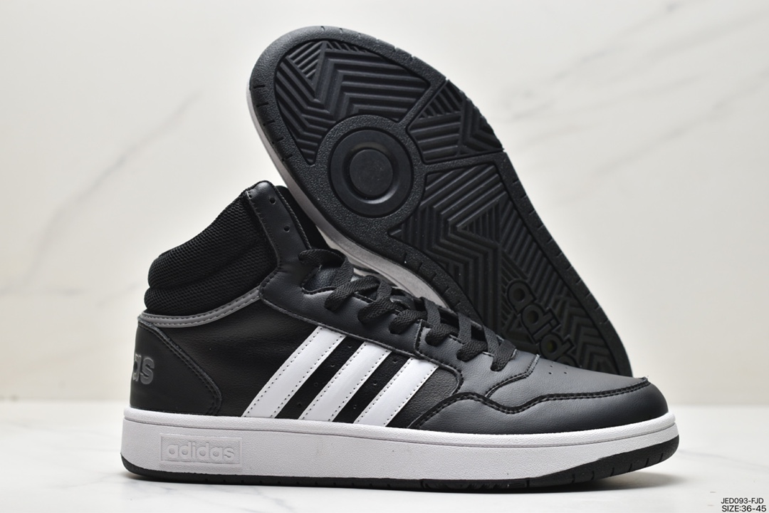 adidas HOOPS 3.0 all-match single item tennis sports casual high-top sneakers GF3020