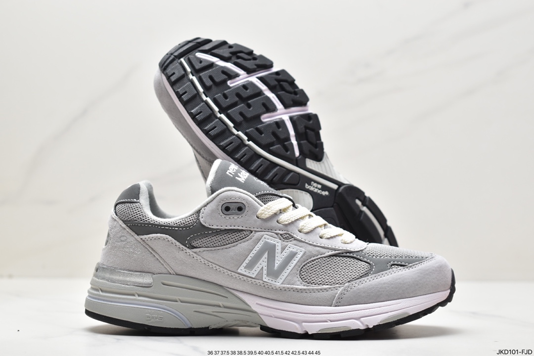 160 联名纽约时装品牌Aimé Leon Dore x NB新百伦New Balance Made in USA MR993系列美产跑步鞋“棕绿黑”MR993GL