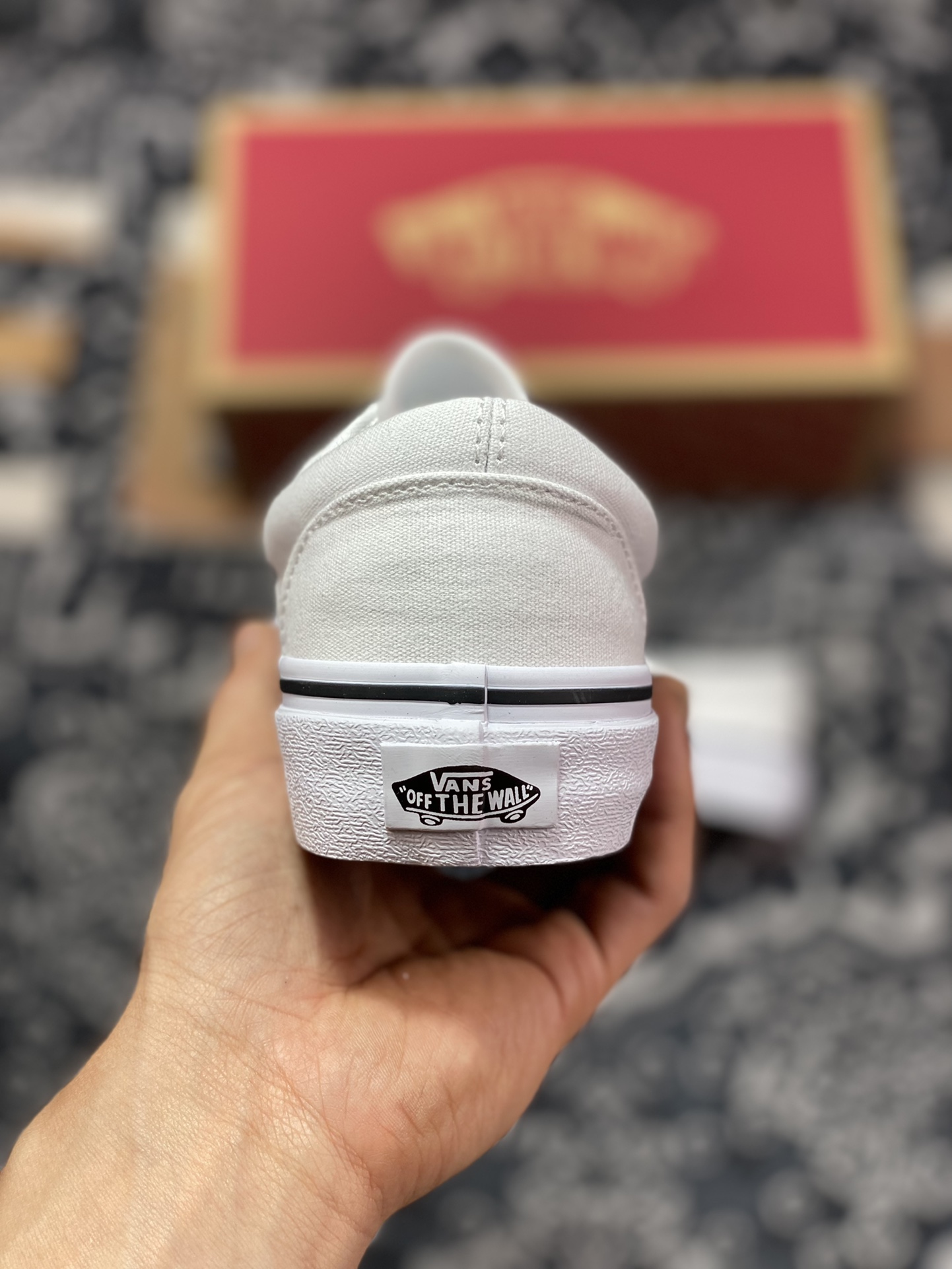 Vans Era classic pure white Vans official classic Era shoe style with white body